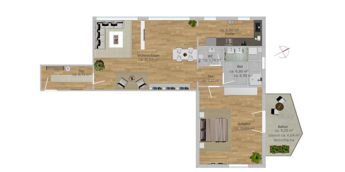 Großzügige 2 Zimmerwohnung Nähe Galgenberg 2 zimmer