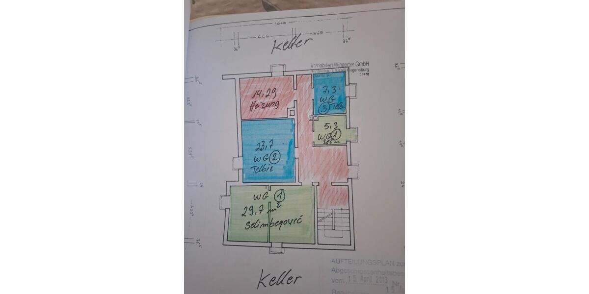 Etagenwohnung Tegernheim - 3 Zimmer, 110 m&sup2;, 490.000&euro; | Angebot:26990845