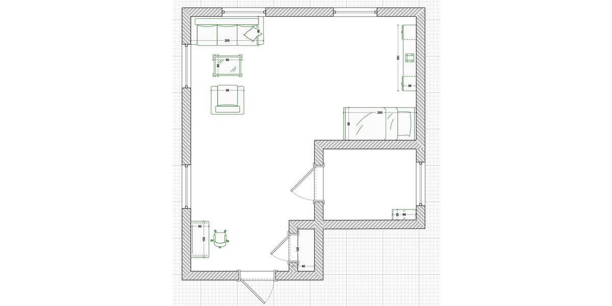 Erdgeschoßwohnung Barbing - 1 Zimmer, 35 m&sup2;, 500&euro; | Angebot:26232061