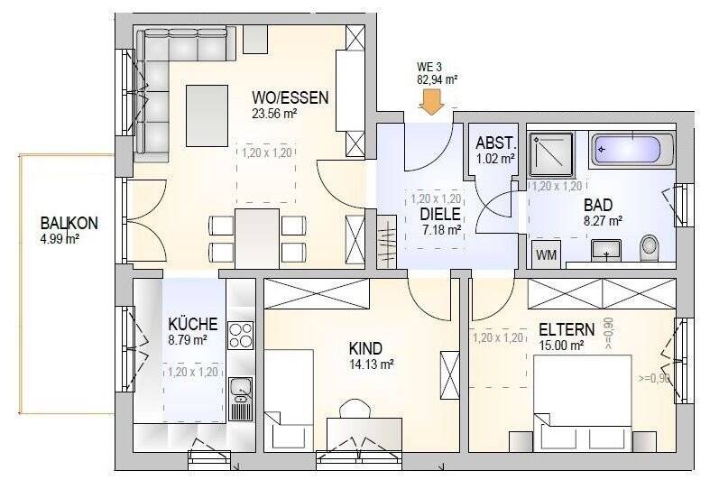 Familienfreundliche Wohnung in Neuprüll! 3 zimmer