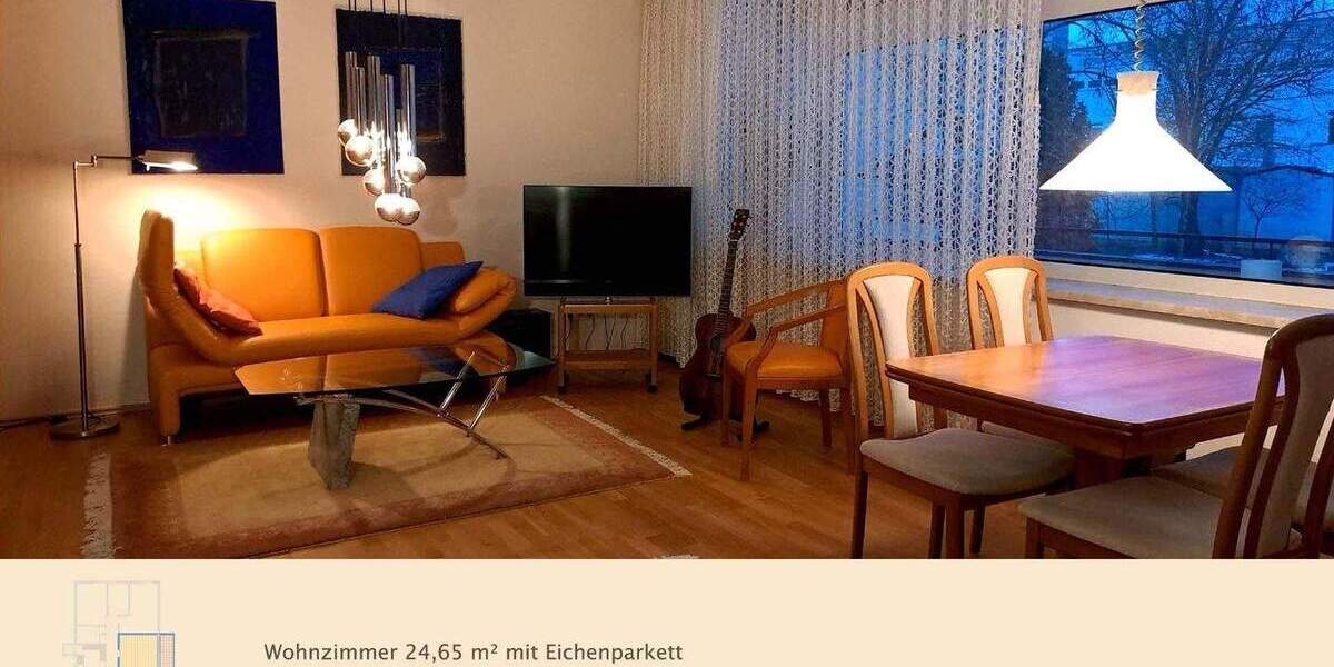 Etagenwohnung Regensburg Westenviertel - 4 Zimmer, 100 m&sup2;, 385.000&euro; | Angebot:25724268