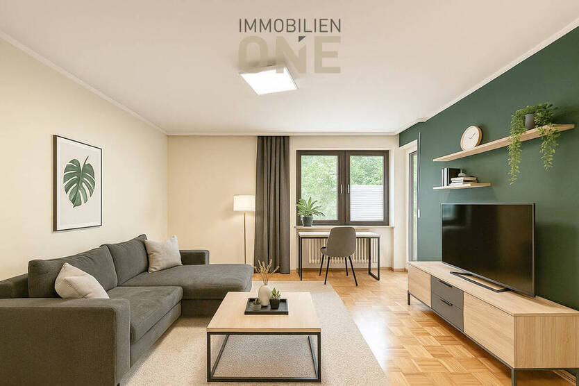 2-Zimmerwohnung mit zwei Balkone und Einzelgarage