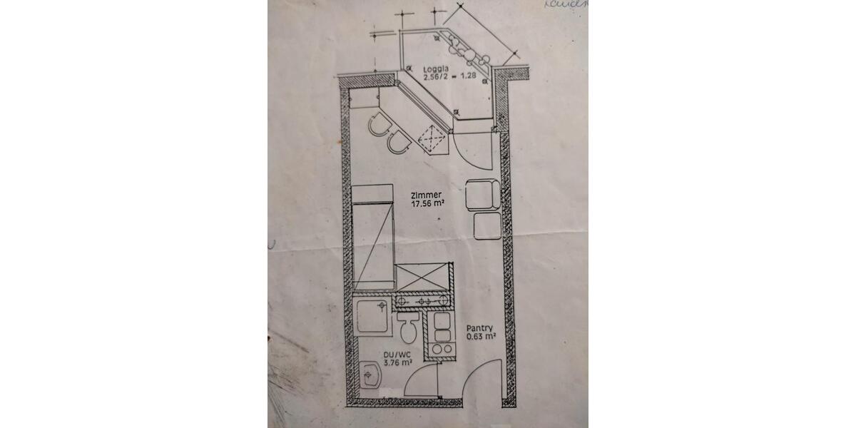 Etagenwohnung Regensburg Galgenberg - 1 Zimmer, 24 m&sup2;, 110.000&euro; | Angebot:26957645