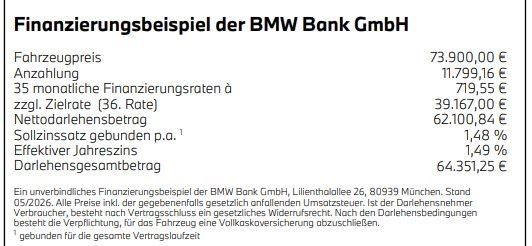 BMW iX 18.600 km 73.900 &euro; Deuerling 93180
