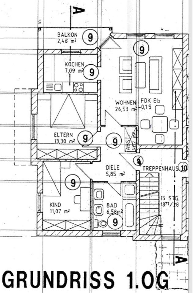 Helle 3-Zimmer-Wohnung mit Balkon, Keller & Carport