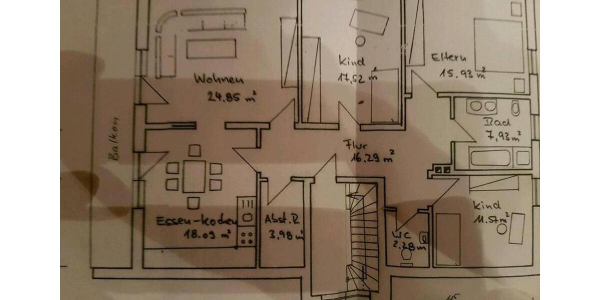 Dachgeschoßwohnung Walderbach - 4 Zimmer, 120 m&sup2;, 750&euro; | Angebot:26303073
