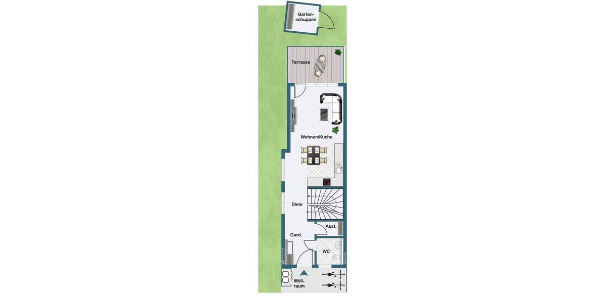 Reihenendhaus Regensburg Burgweinting-Harting - 5 Zimmer, 108 m&sup2;, 559.000&euro; | Angebot:25697120
