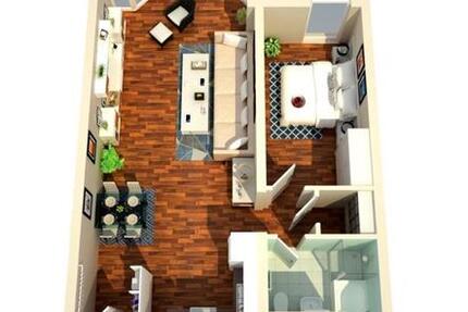 Wohnung Nittendorf - 2 Zimmer, 56 m&sup2;, 720&euro; | Angebot:25253483