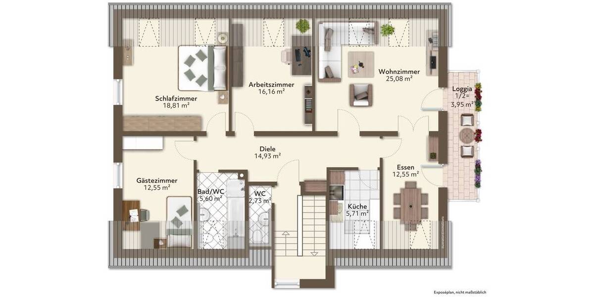 Etagenwohnung Regensburg Brandlberg-Keilberg - 4 Zimmer, 117 m&sup2;, 249.000&euro; | Angebot:26118272