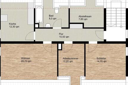 Wohnung Saal an der Donau - 3.5 Zimmer, 84 m&sup2;, 740&euro; | Angebot:26340134