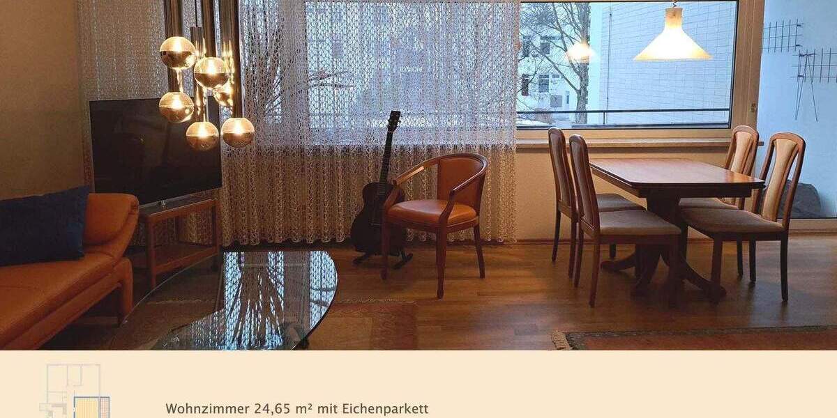 Etagenwohnung Regensburg Westenviertel - 4 Zimmer, 100 m&sup2;, 385.000&euro; | Angebot:25724268