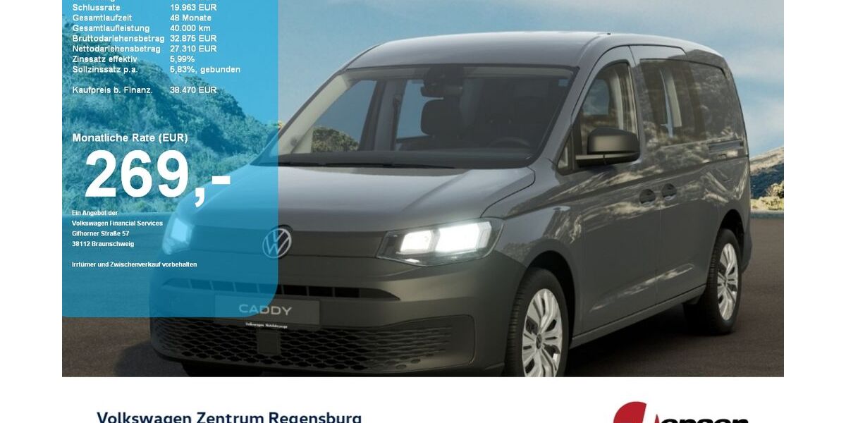 VW Caddy Maxi 9.900 km 36.970 &euro; Regensburg 93053