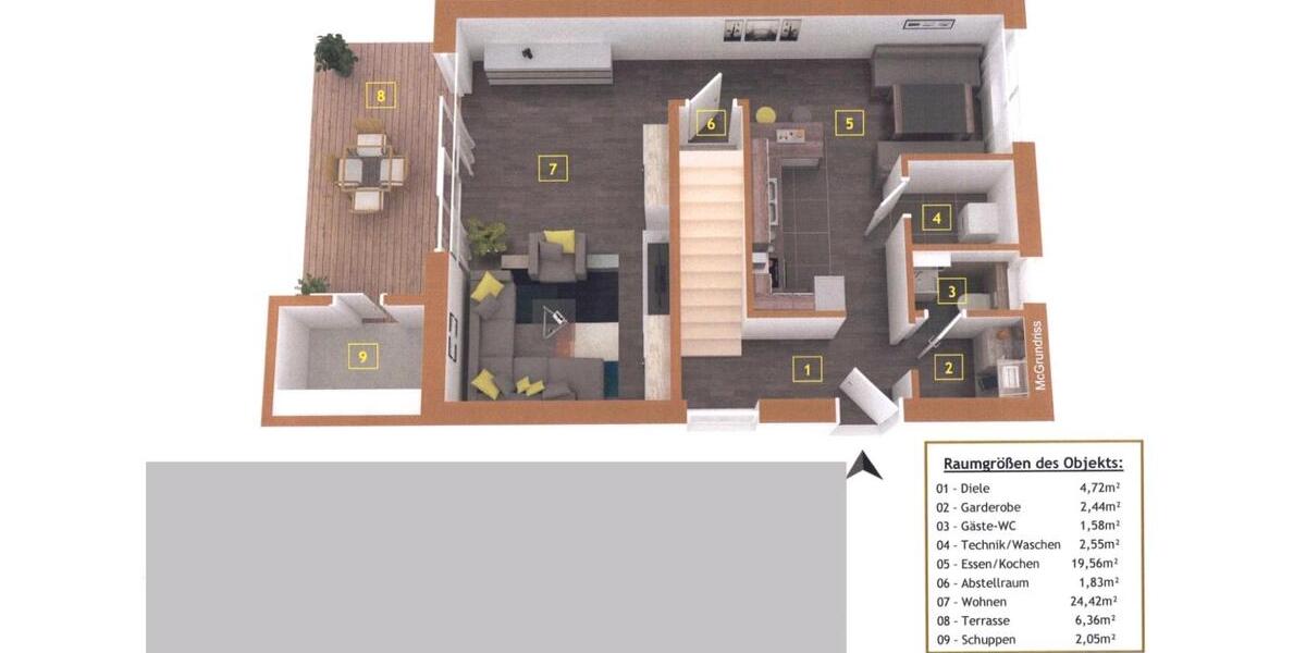 Reihenhaus Abensberg - 4 Zimmer, 119 m&sup2;, 475.000&euro; | Angebot:26220939